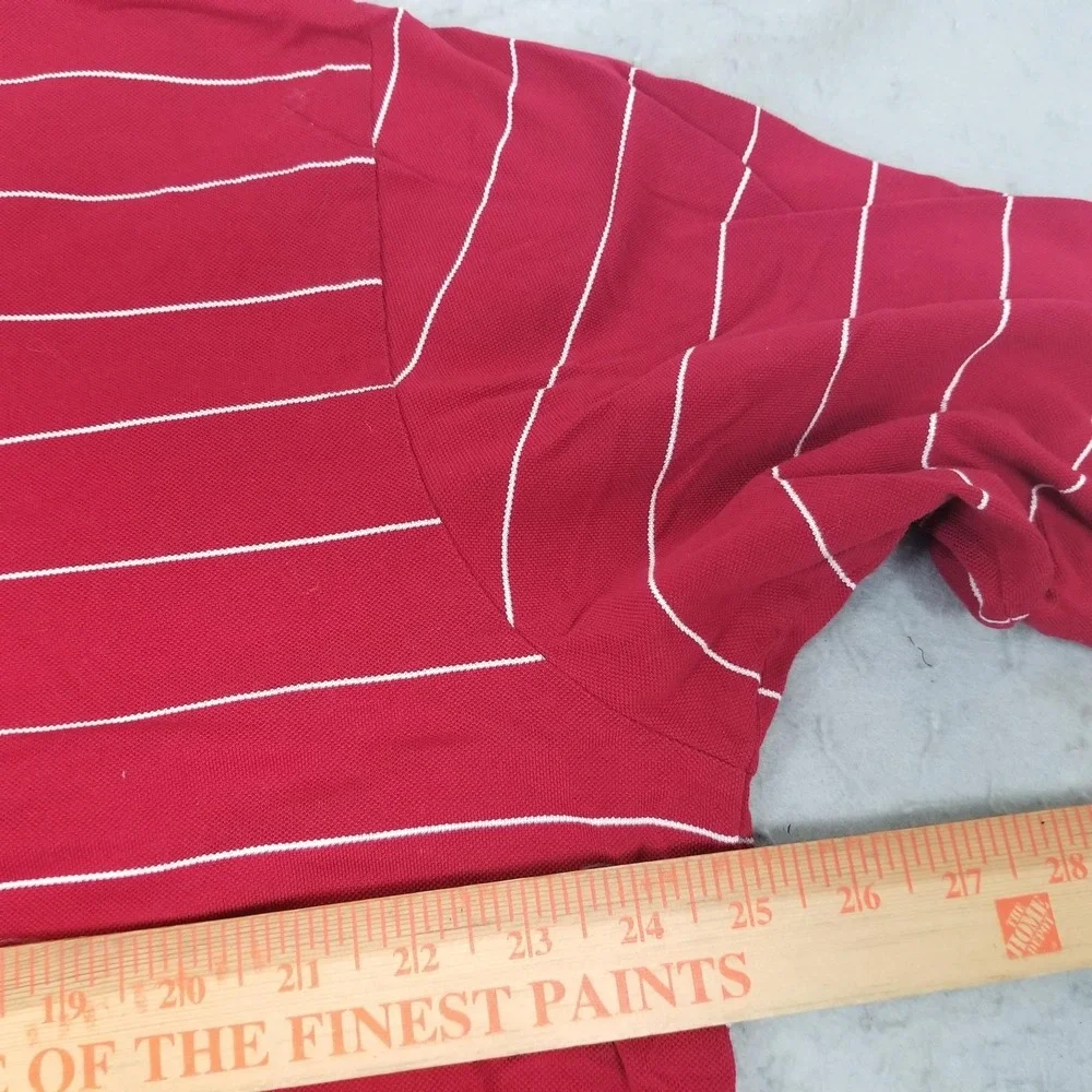 Polo Golf Ralph Lauren Polo Shirt Mens XL Red Stripe Pima Cotton Colonial Golf